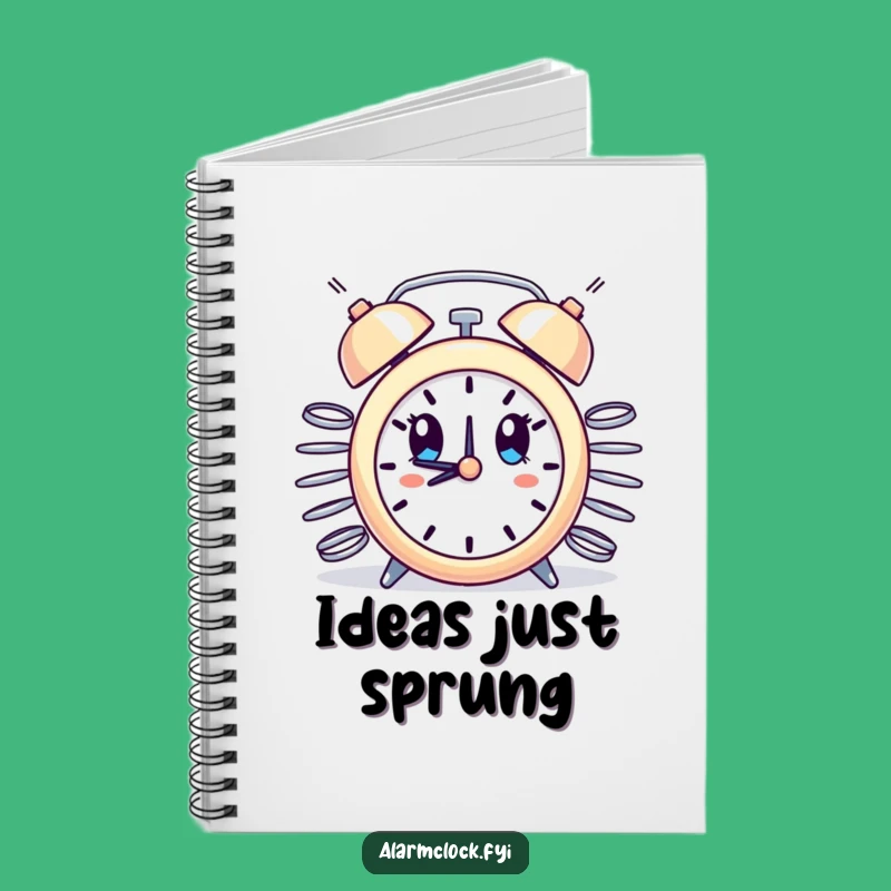 Funny Surprise Alarm Clock Springs Notebook - Hilarious Journal for Shocking Ideas
