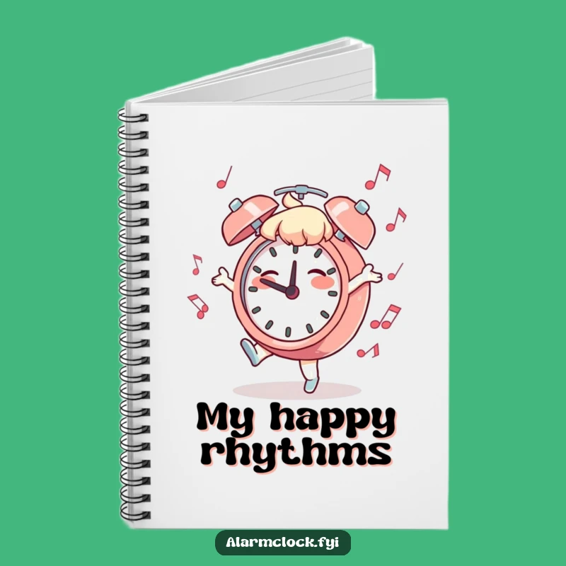 Funny Dancing Clock Notebook: Music Lover Journal, Hilarious Gift for Creatives
