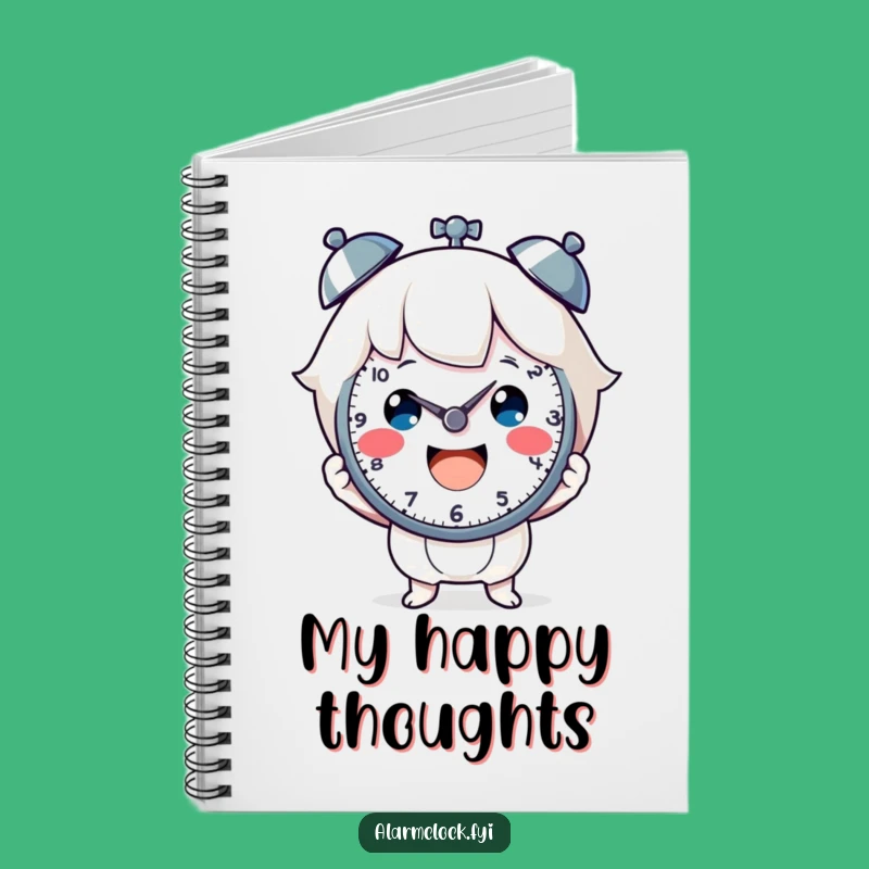Funny Cheerful Clock Holder Notebook: Capture Happy Moments and Ideas!
