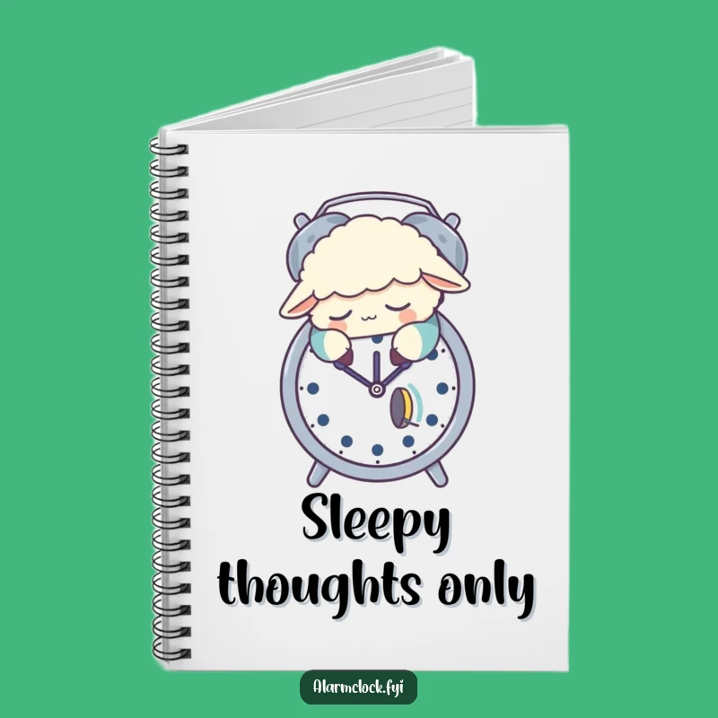 Funny Sleepy Sheep Pajama Alarm Clock Notebook: Hilarious Journal for Dreamers