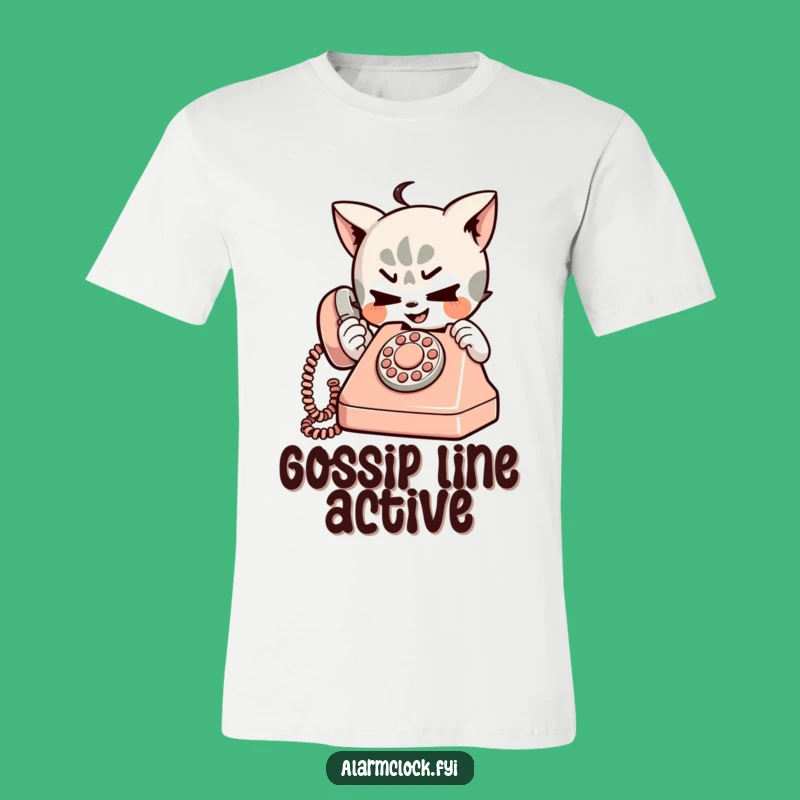 Funny Mischievous Character T-Shirt - Playful Retro Phone Design!