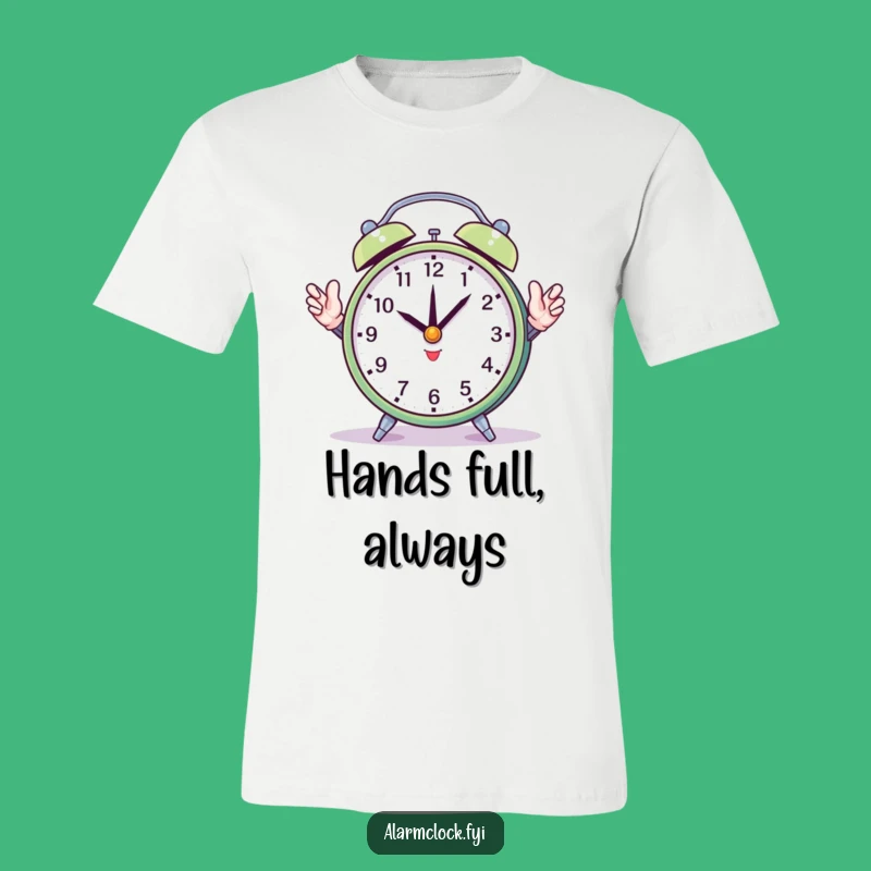 Funny Juggling Clock Hands T-Shirt - Hilarious 'Time Flies' Tee Gift