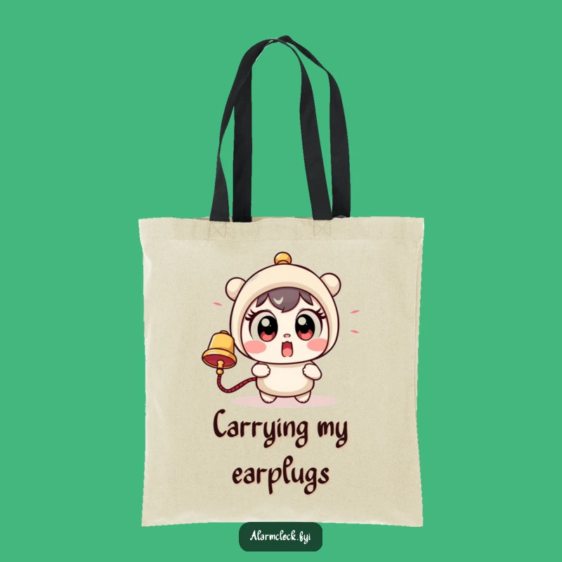 Funny Startled Character Tote Bag - Chic & Hilarious Big Eyes Bell!