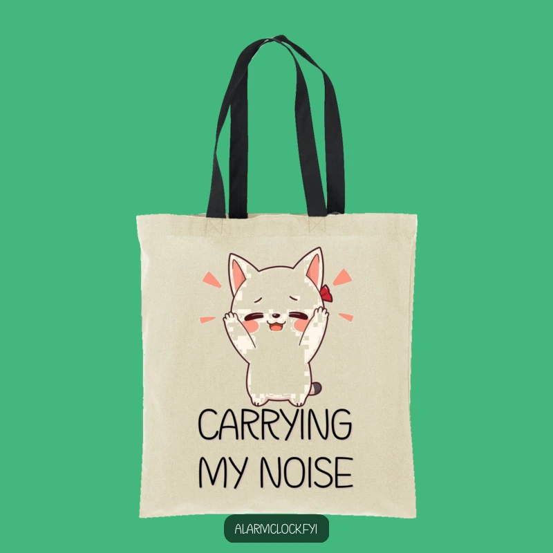 Funny Loud Alarm Character Tote Bag - Chic Hilarious Gift for Daily Errands