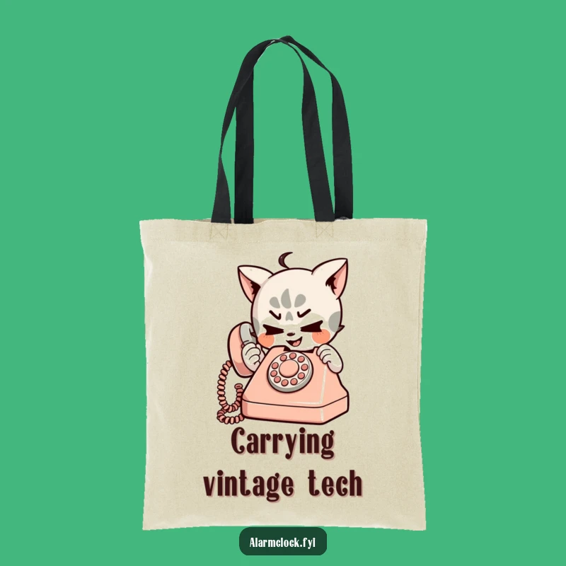 Funny Mischievous Character Tote Bag - Stylish & Playful Retro Phone Accessory!