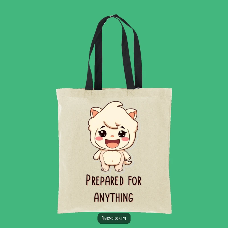 Funny Ready-to-Go Grinning Tote Bag: Carry Your Adventure Gear!